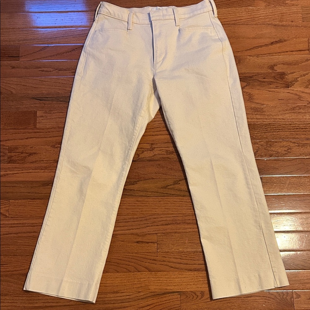 Banana Republic Ecru Denim Trousers